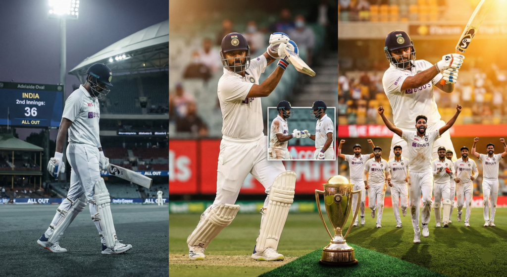 From 36 All Out to History: The Greatest Comeback Ever Told CricketCircle