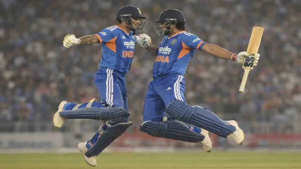 Ishan Kishan and Suryakumar Yadav batting in India vs New Zealand 2nd T20I 2026